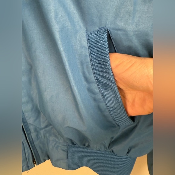 Vtg Members Only Jacket Mens 44 Steel Blue Classic Bomber 80s/90s Retro Grandpa - Picture 5 of 16